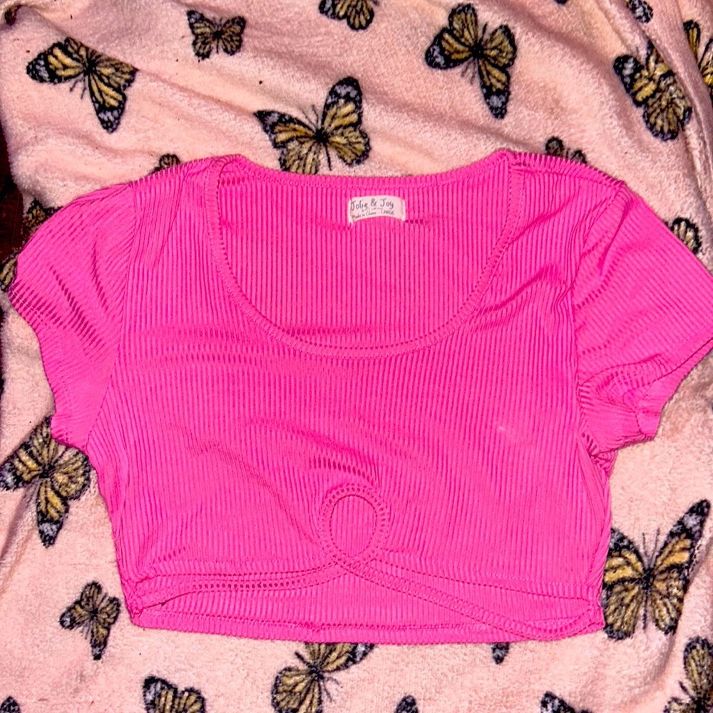 Pink crop top/ Jolie and Joy/ size: large